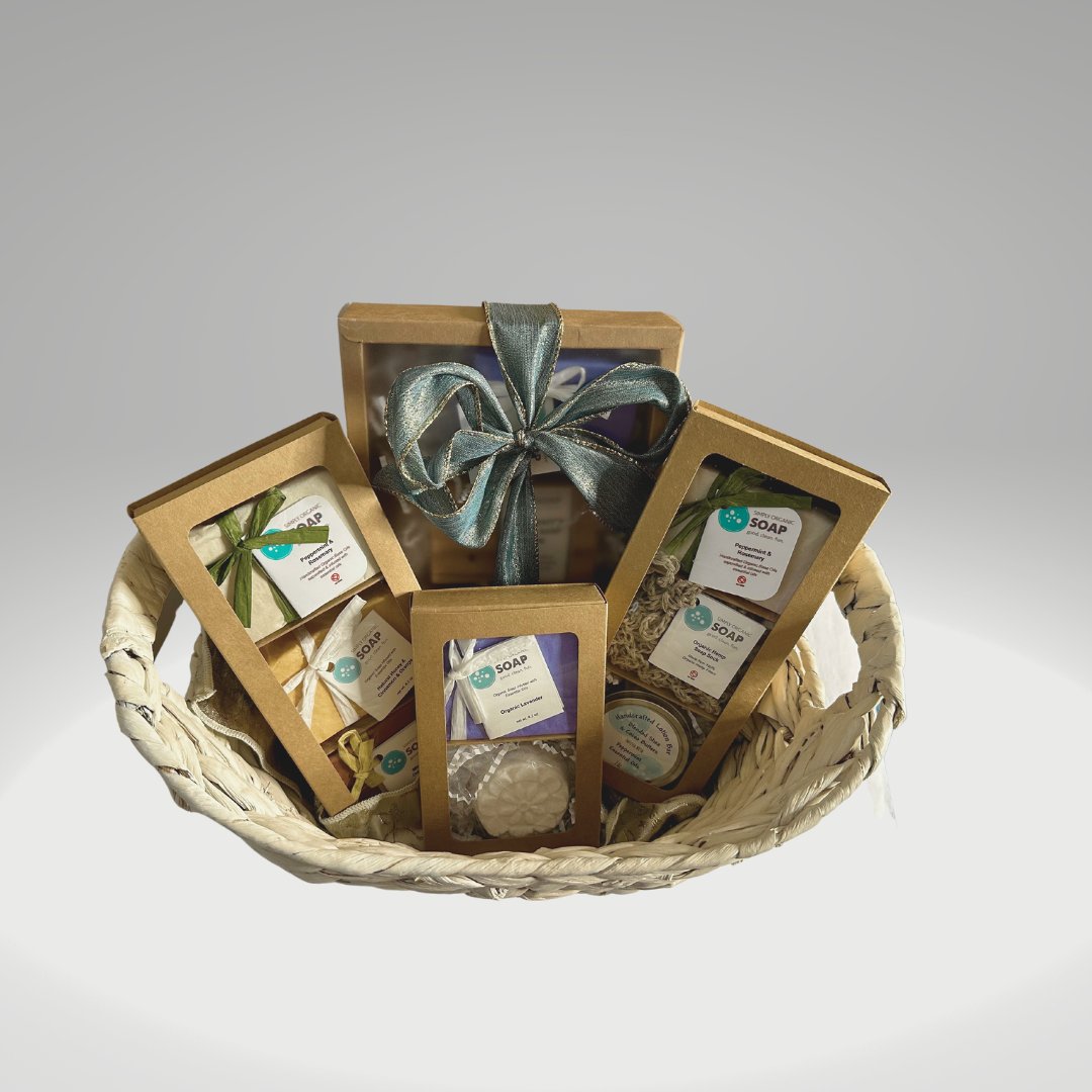 Holiday Season Handmade Soap Gift Set Featuring Three Uniquely Scented  Soaps in One Gift Basket