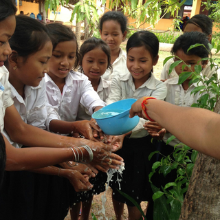 Children Washing Hands