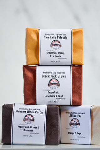 Four Bullets Brewery Organic Soap Collection