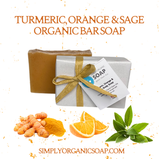 Turmeric, Orange & Sage Organic Bar Soap