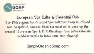 European Spa Salt Organic Soap Bar