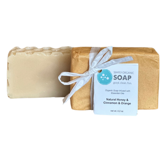 Natural Honey & Cinnamon Organic Bar Soap