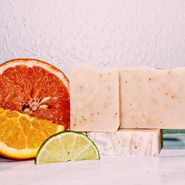Organic Bar Soap with Orange, Lime & Grapefruit Essential Oils
