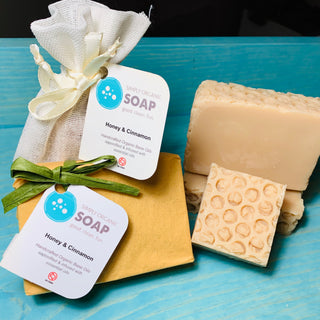 Natural Honey & Cinnamon Organic Bar Soap