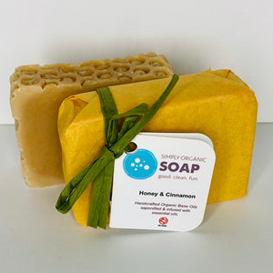 Natural Honey & Cinnamon Organic Bar Soap