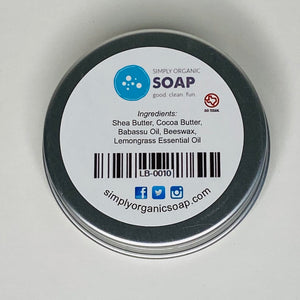 Label for Lotion Bar with Shea Butter, Cocoa Butter and Lemongrass Essential Oil 