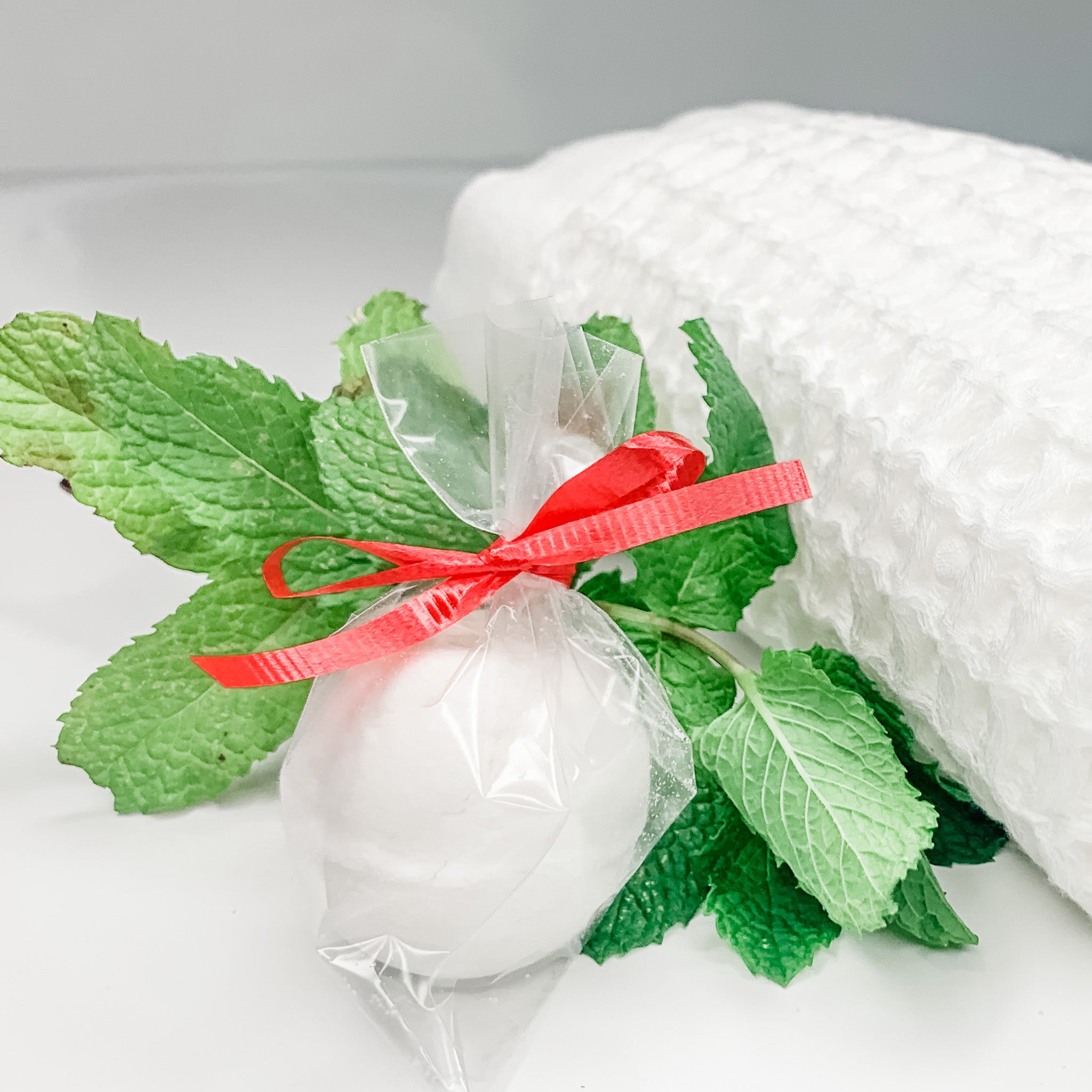 Hand Crafted Bath Bombs with Shea Butter and Peppermint EO