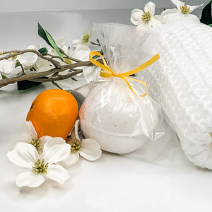 Hand Crafted Bath Bombs with Shea Butter and Sweet Orange EO